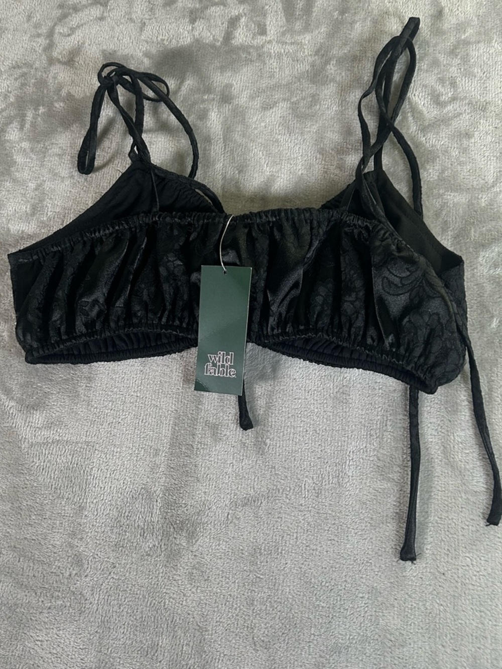 wild fable Black Textured Lace Bralette and skirt set NWT - Picture 14 of 16